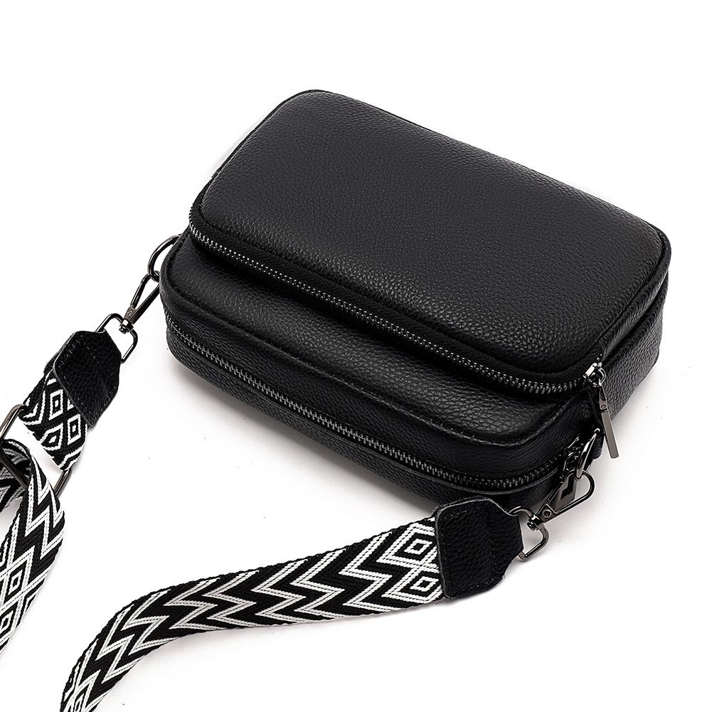 Genuine Leather Ladies Handbags Fashion Women Handbags Portable Solid Color Adjustable Strap Simple Casual for Weekend Vacation