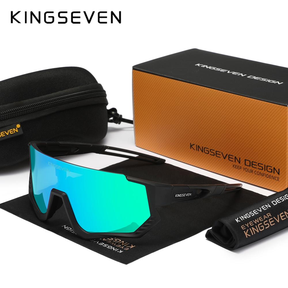 KINGSEVEN Sport Fahrradbrille Herren Damen MTB Fahrradbrille UV400 Sonnenschutz Brillen Fahrradfahren Ausrüstung