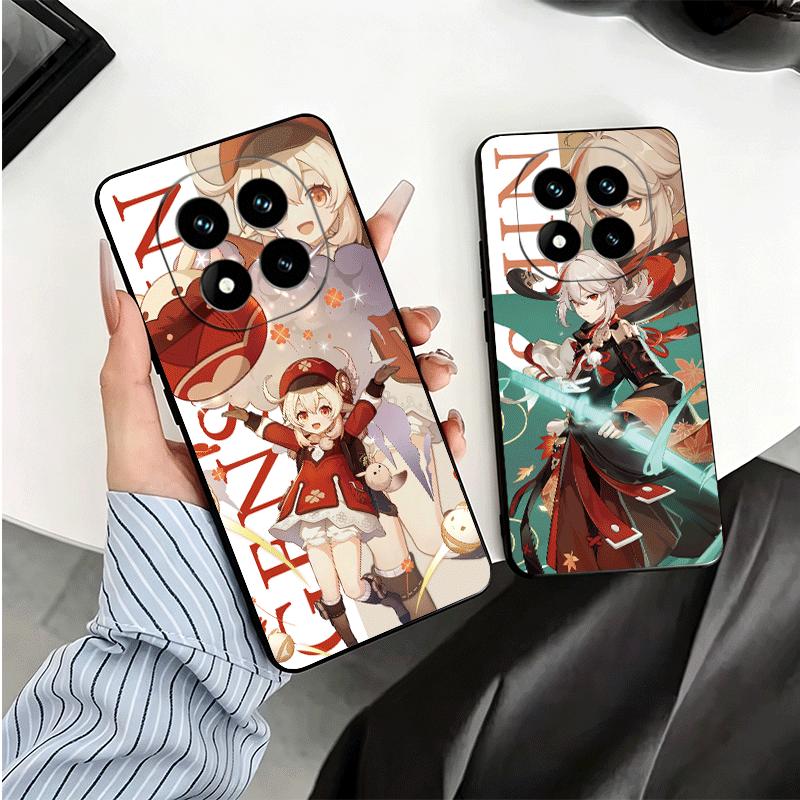 Genshin Impact Anime Soft Phone Case for Xiaomi Redmi Note 12 13 14 15 Pro Plus 11 12S 11S 11T 10 4G Black Cover Back Shell