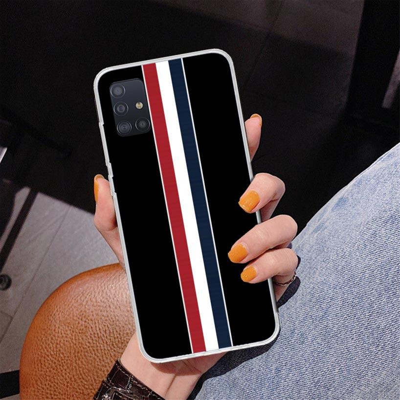 Luxury Sports Line Cool Stripes Phone Case For Samsung Galaxy A52 A32 A22 A12 A51 A31 A50S A30S A20S A10S Note 20 Ultra 10 Plus Samsung A51 4G