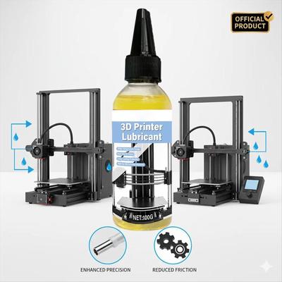 3D Printer Lubricant Reduces Wear Long-Lasting 100g 3D Printer Machine Lubricating Oil for Hobbyists Professionals Technicians