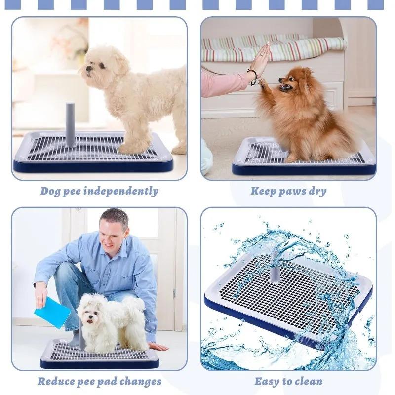 Dog Potty Training Tray Easy To Clean Puppy Pad Holder Tray Reusable Dog Potty Extra Large Dog Toilet Tray for Pets Up Products
