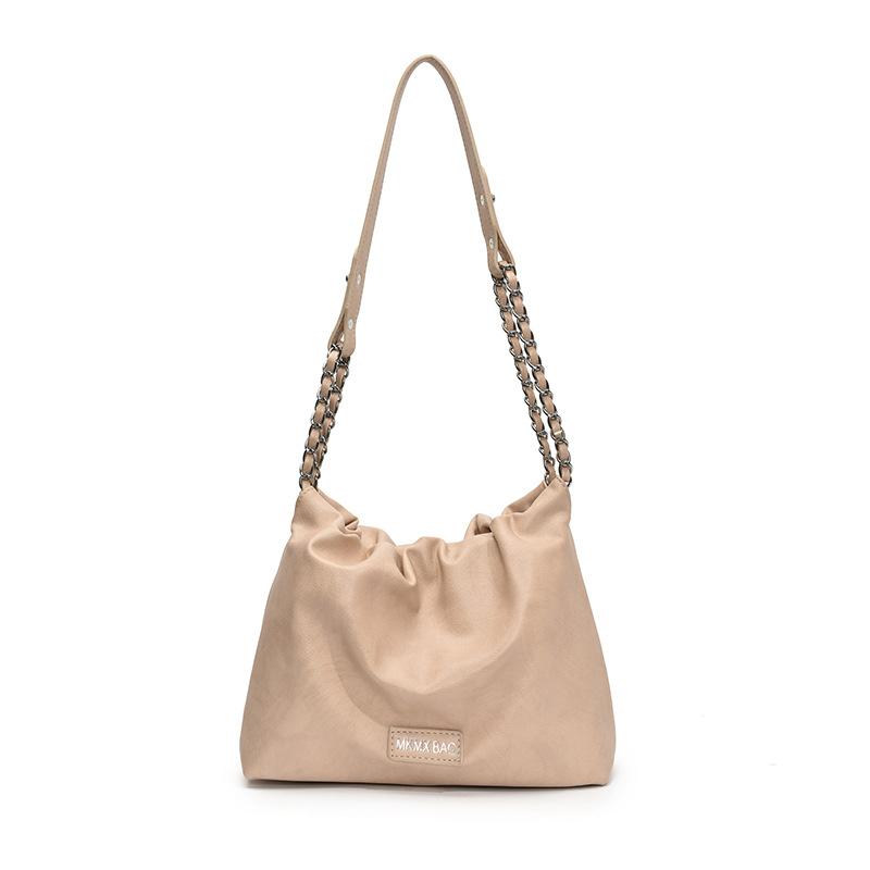 Simple and versatile bag women's spring summer 2025 new leisure this year popular messenger bag chain shoulder bucket bag