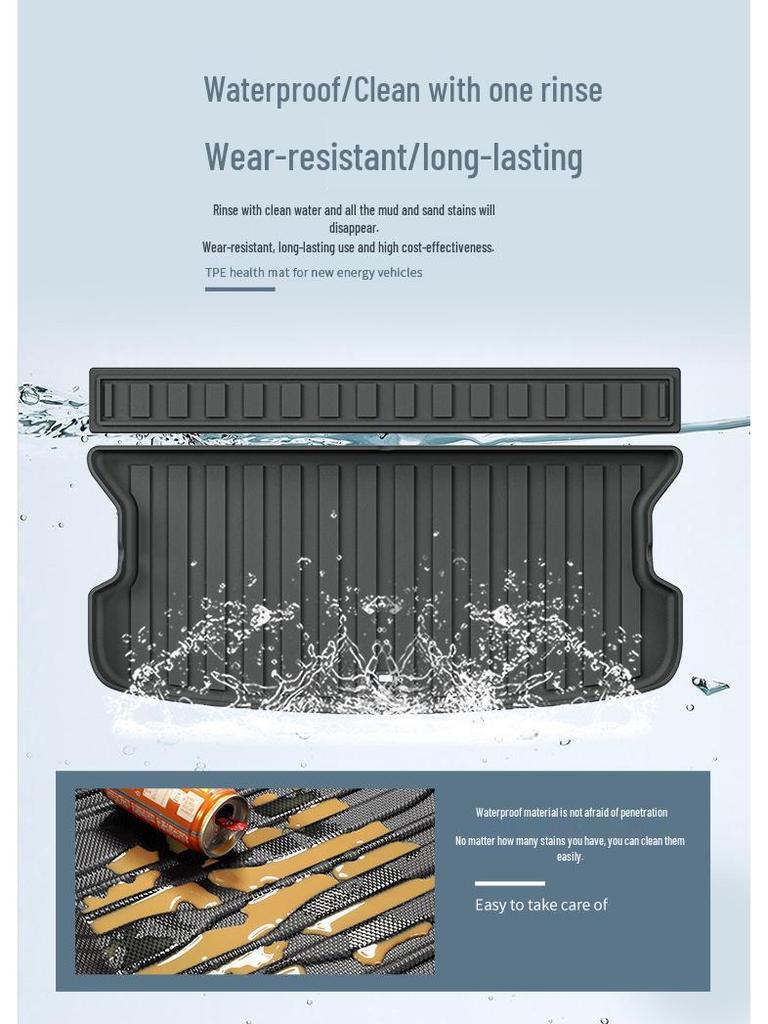 Eco-Friendly TPE Trunk and Seat Back Mat for 2024 Zeekr MIX