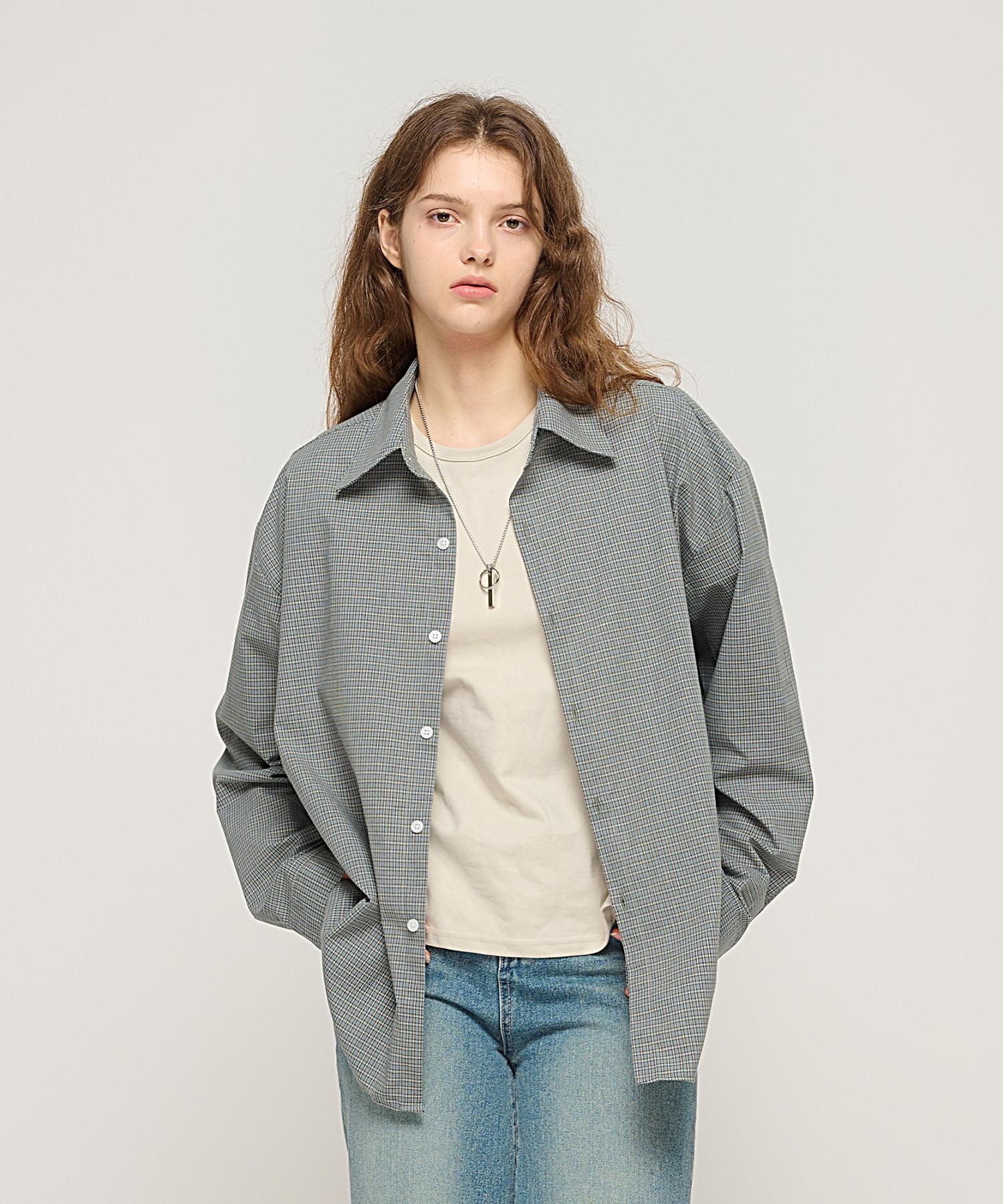 Cargo Bros For Woman Wrinkle-Free Simple Check Shirt (Khaki Gray) Free