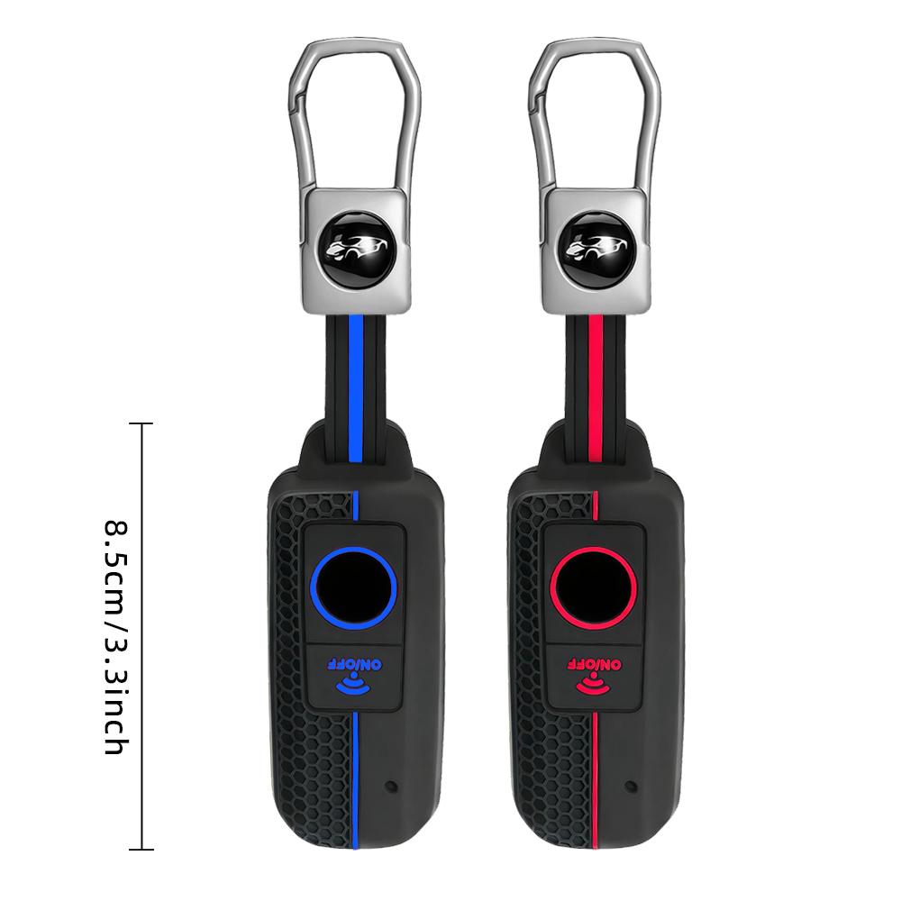 1 Button Silicone Motorcycle Remote Smart Key Case Cover Fob For Yamaha TMAX530 TMAX560 2017-2026 Interior Accessories