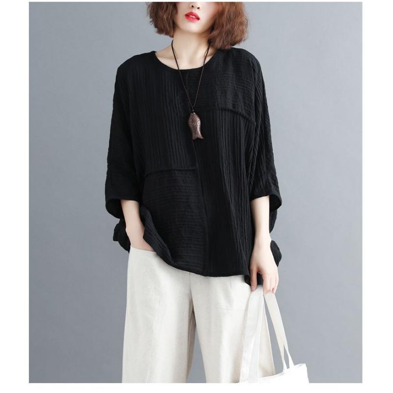 T-shirt Women's Korean Style Summer Women's Solid Color Foreign Style Loose Top