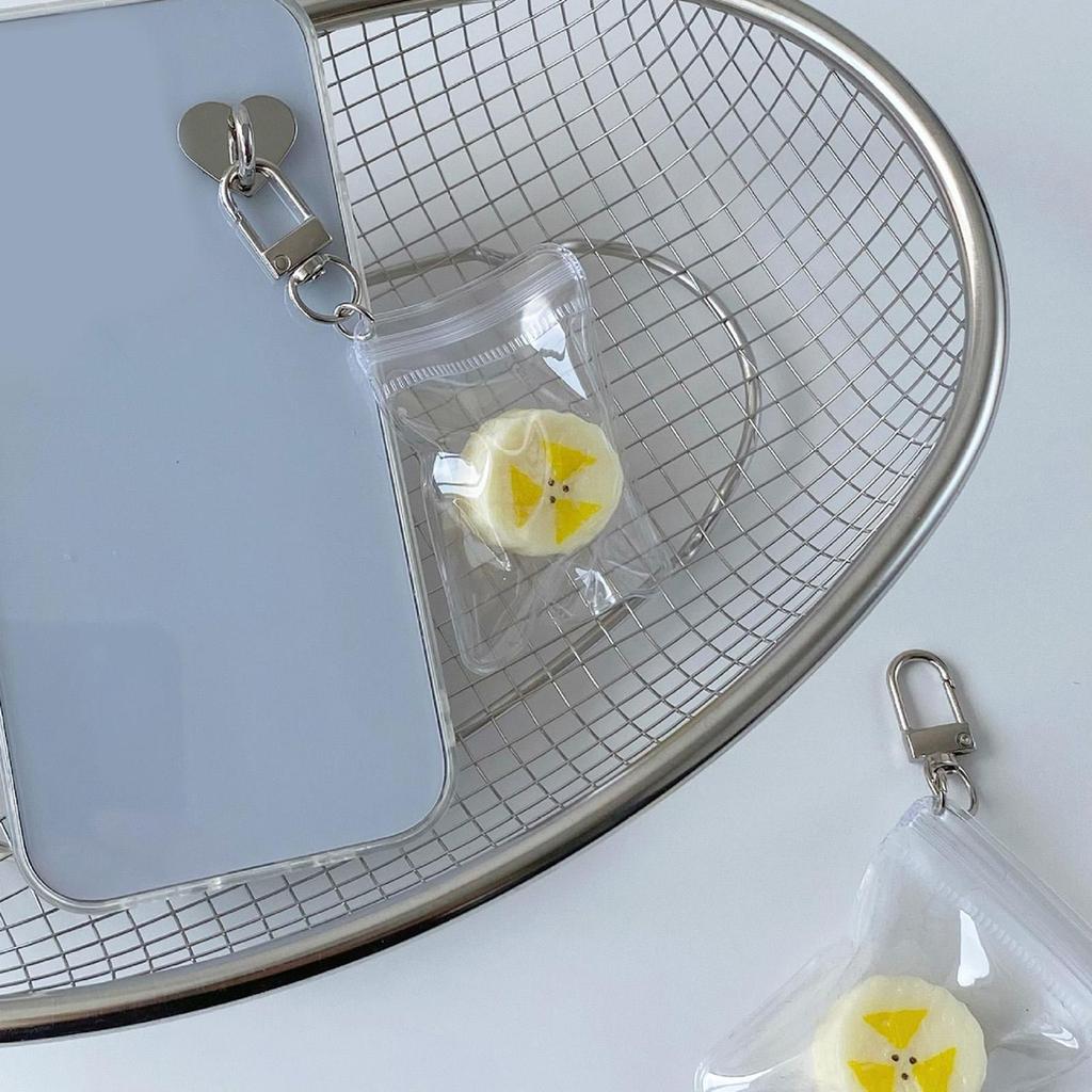 Stylový klíčenka banán Kawaii design ovoce Odolný slitinový přívěsek Pro dívky ženy Módní doplňky