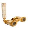 10.16 Cm Solid Brass Opera Binoculars Telescope Parisian La Dauphin Mother of Pearl Spyglass for Theatre, Concerts, and Outdoor Events Compact Stylish