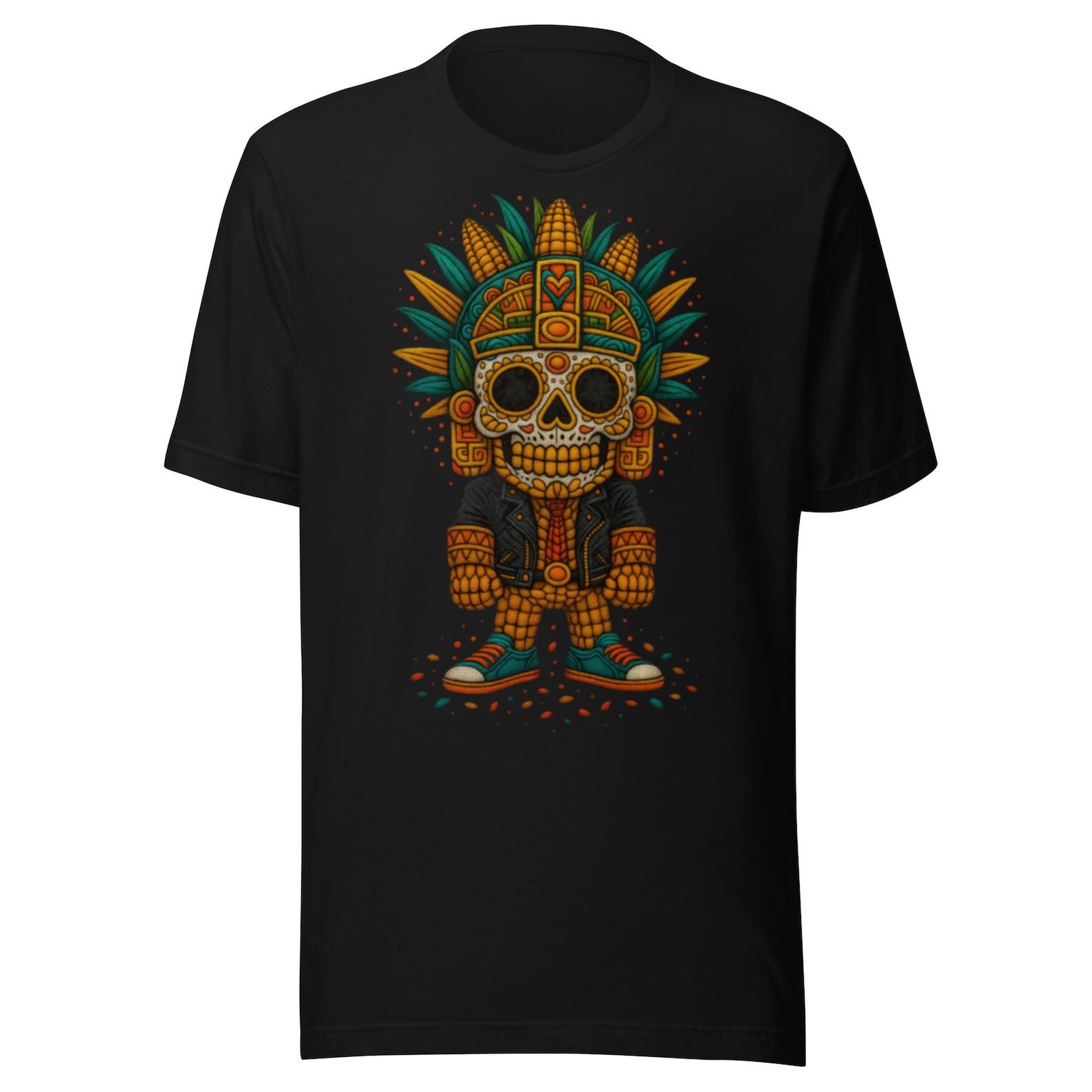 Aztec Corn Design Unisex t-shirt M