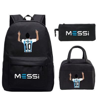 Zaino per Studenti Stampato Calcio Multifunzionale Interfaccia USB Grande Capacità Zaino per Tempo Libero e Viaggio