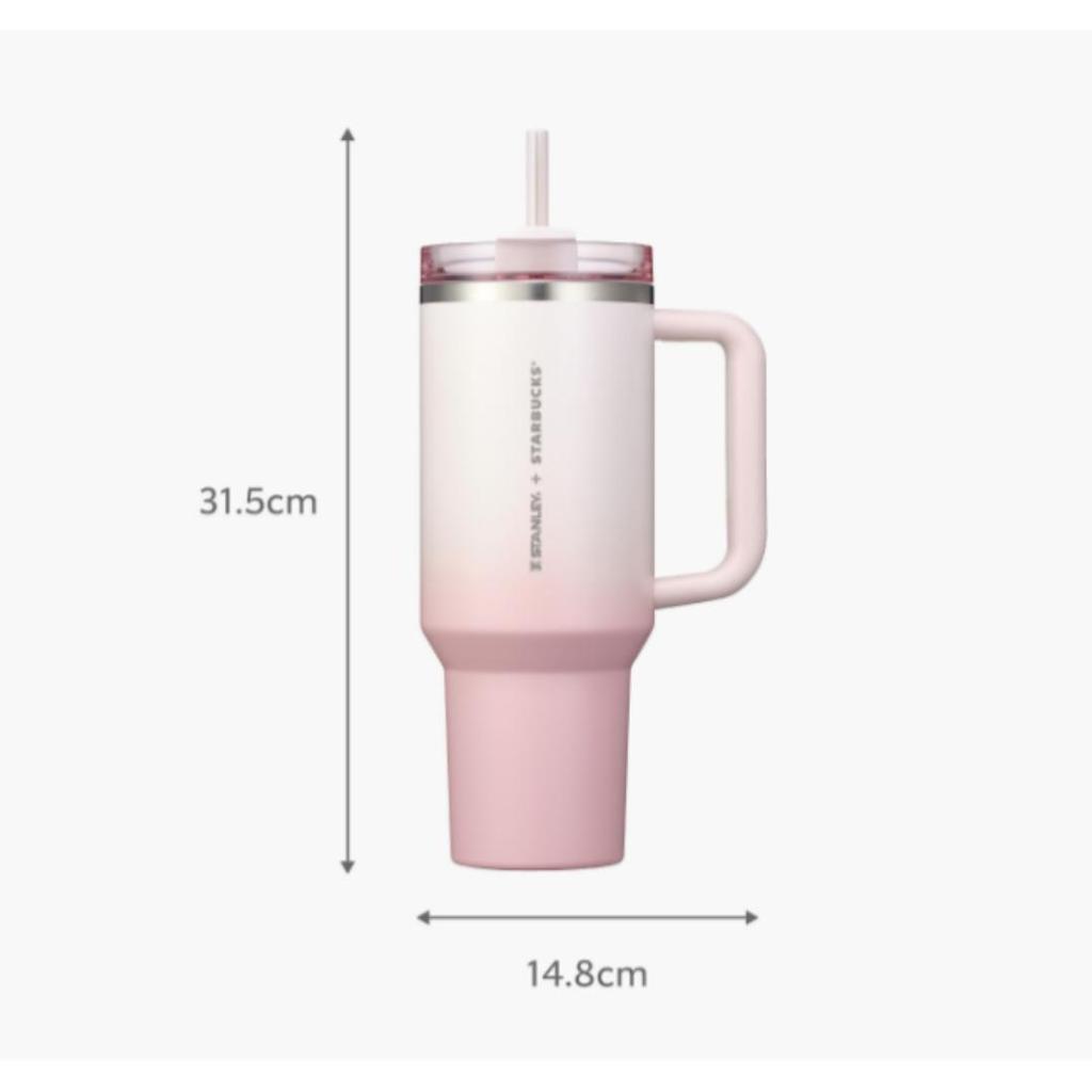 Korea Starbucks SS Stanley Pink Quencher Tumbler 1183ml – Stylish and Durable Hydration Companion