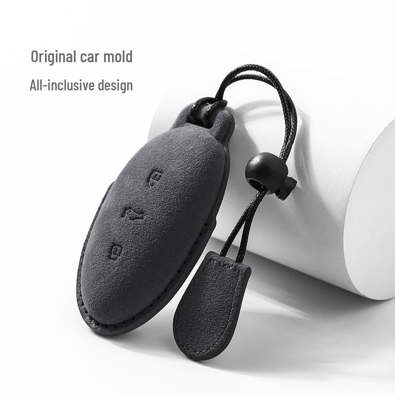 MARVEL R Rising F7/R7 Suede Car Key Case with Protective Shell & Buckle