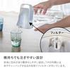 CB Japan Drink Server, Refrigerator-Compatible, Horizontal Placement, Barley Tea Pot, Pitcher, Large Capacity 3.5L, White, with Handle for Easy Carryi