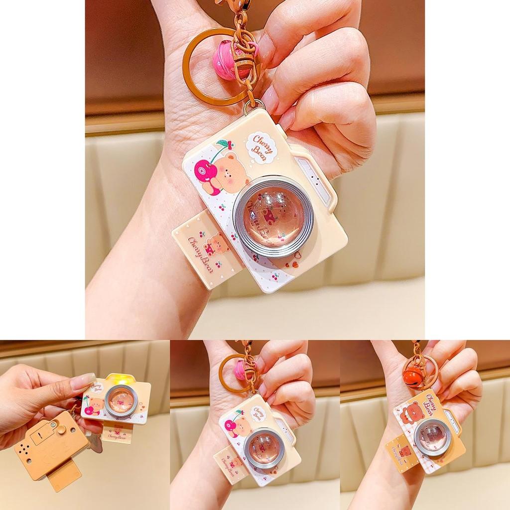 Einzigartiger Herz Kamera PVC Schlüsselanhänger Weicher Plüsch Schlüsselring Ideal für modische Schlüsselanhänger