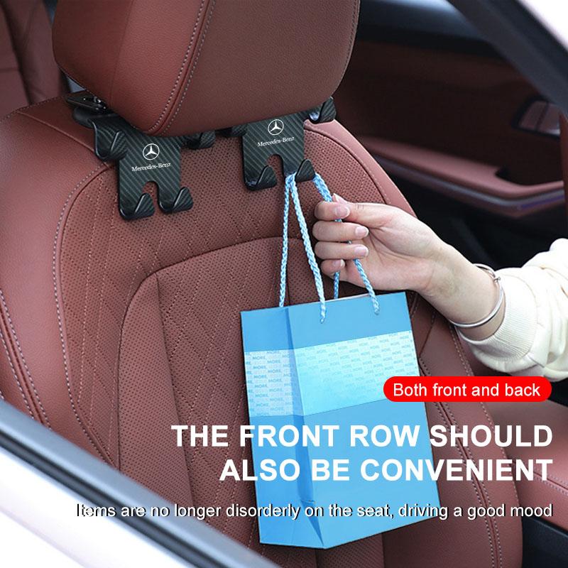 Car Seat Headrest Hook Universal Phone Holder Backseat Organizer For Mercedes Benz A200 A180 W177 CLA GLA AMG A C E CLS Class Car Accessories