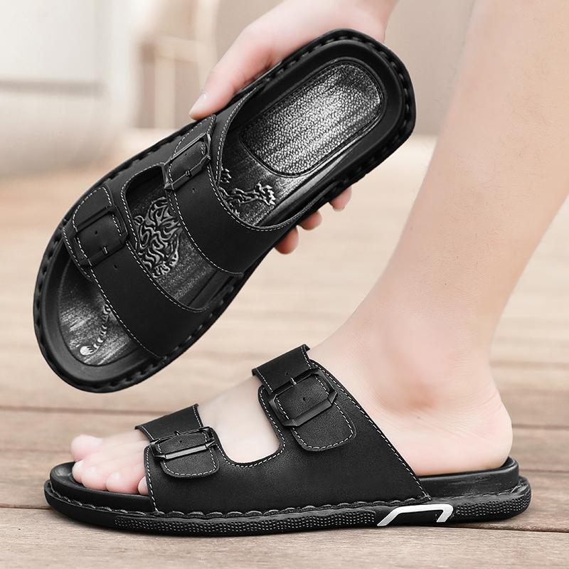 Fashion Trendy Young Men's Slippers Comfortable and Lightweight Daily Style Beach Outdoor Street Walking Plus Size Hot Selling Shoes
