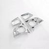 2PCS Chrome Car Front Fog Lamp Light Cover Trim For Isuzu D-Max Dmax 2021-2024
