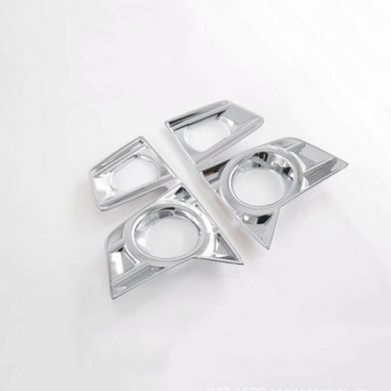 2PCS Chrome Car Front Fog Lamp Light Cover Trim For Isuzu D-Max Dmax 2021-2024