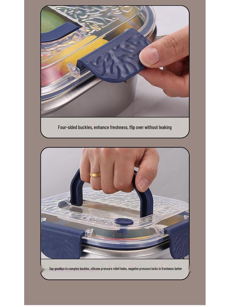 Stainless Steel Multifunctional Cookware: Square Deep Fryer, Milk Steamer, Noodle Pot, Portable Fresh-Keeping Box