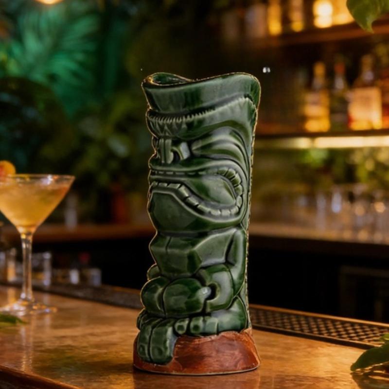 Personality Easter Island Mugs Hawaii Cocktail Glass Martini Ceramic Mugs Party Creative Tiki Bar Mug Home Decor Halloween Gift