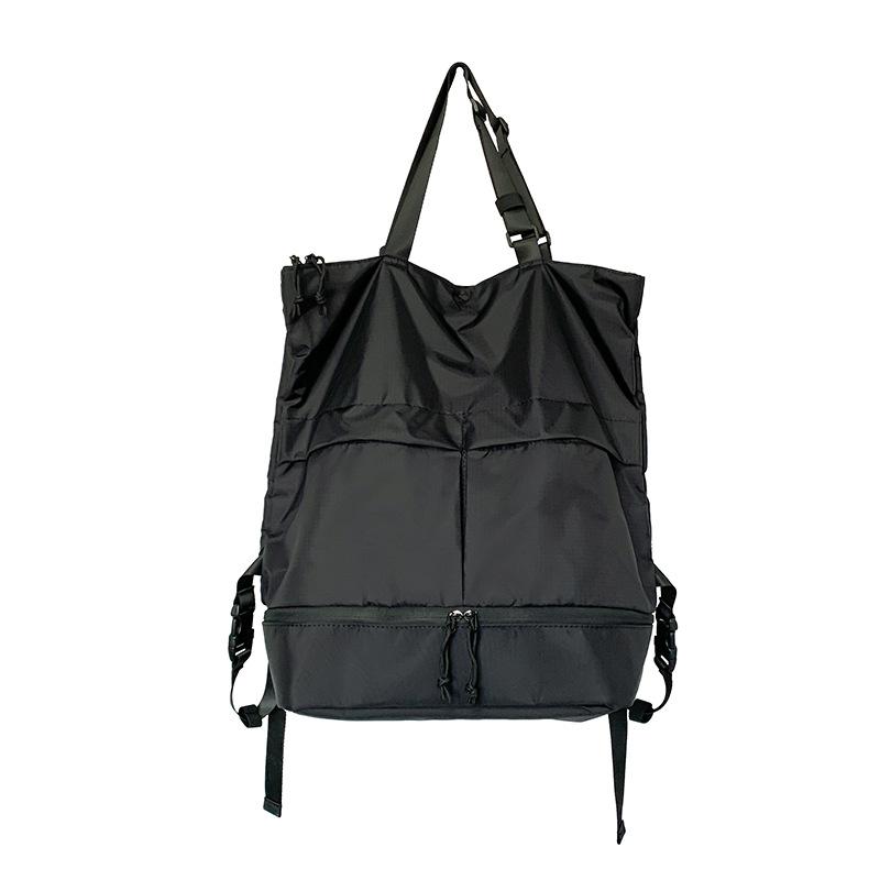 Backpack Unisex Hand Bag Shoulder Tote Bag Large Capacity Anti-splashing Nylon Backpack
