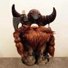 2025 New Viking Decoration Warrior Gnome Doll Axe Standing Plush Kawaii Resin Statue Office Living Room Home Accessories Gift