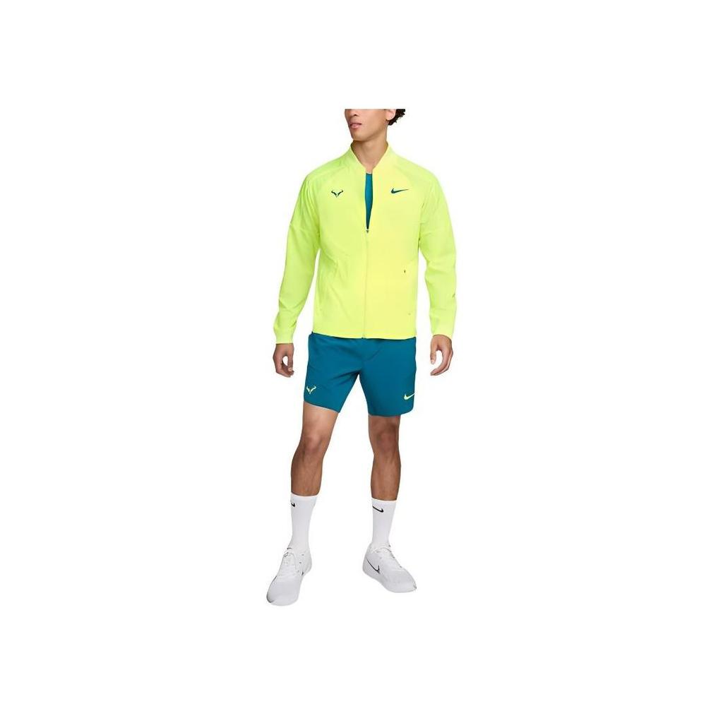 Nike Dri-FIT Rafa Tenisová bunda Pánská bunda Fluorescenční žlutá DV2885-702