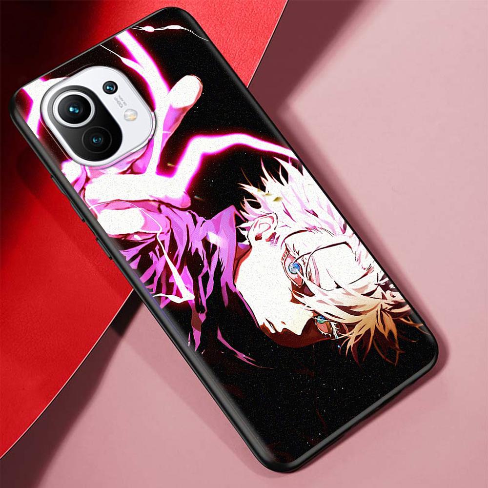 Jujutsu Kaisen Case for Xiaomi Poco X3 NFC M3 Mi 11 Lite 5G 12X 11T 10T 12 Pro 9T Note 10 9 Silicone Black Soft Phone Cover