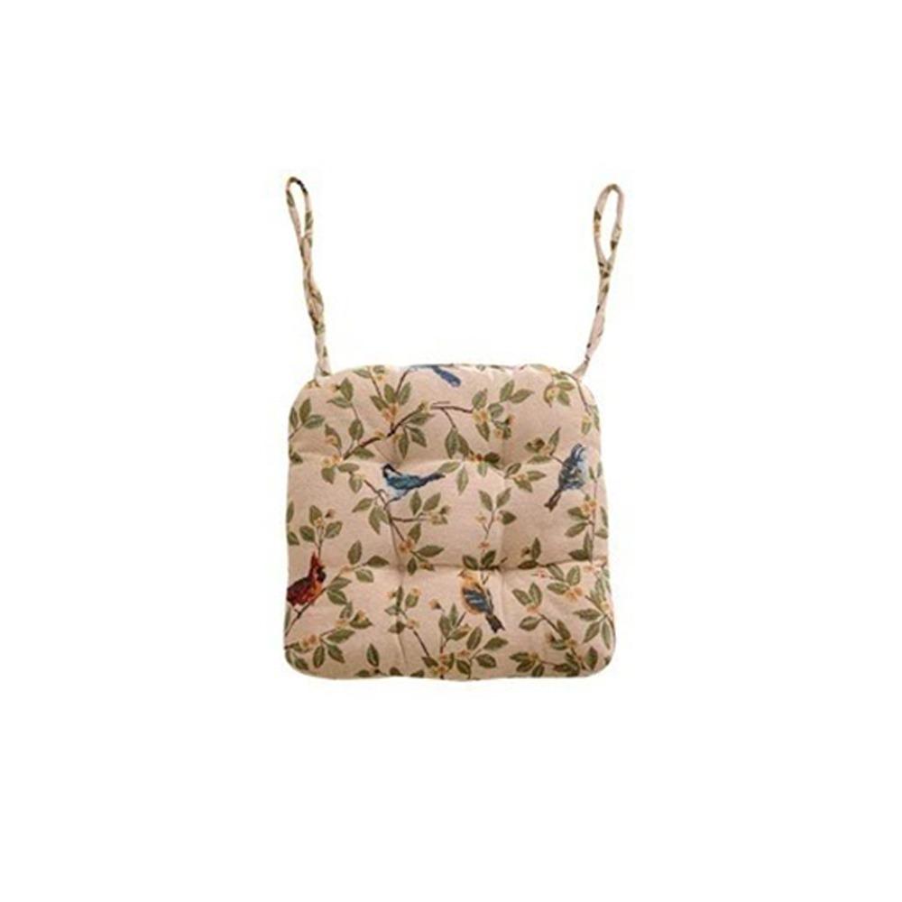 

Полиэстеровая подушка для обеденного стула Нескользящая подушка татами Подушка для офисного сиденья Для дома и офиса белый