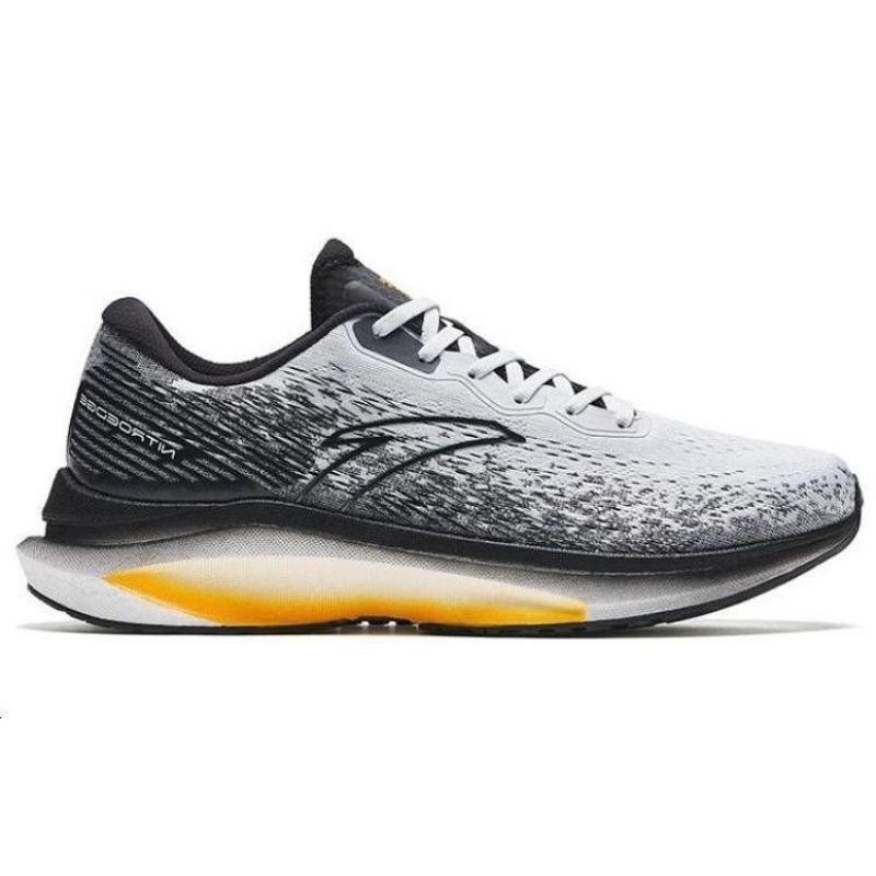 Anta Champion Runner Lite men low-top running shoes black grey white 112335581S-9