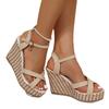 Summer new sandals women's wedge heel waterproof platform platform platform sandals high heel sandals women's shoes