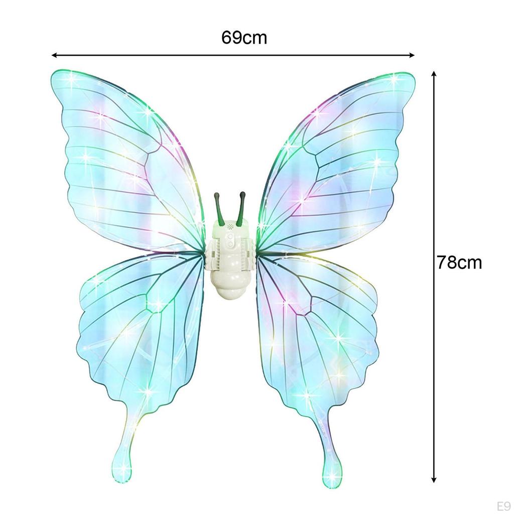 Easter Electric Fairy Wing Moving Butterfly Cosplay Party Favors,DIY Angel Light up