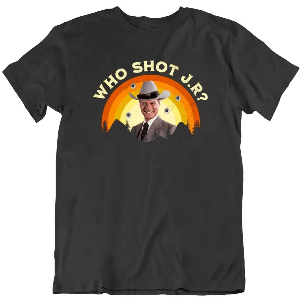 

Who Shot J.R  1978 Retro TV Series Funny T Shirt Tee Gift New S
