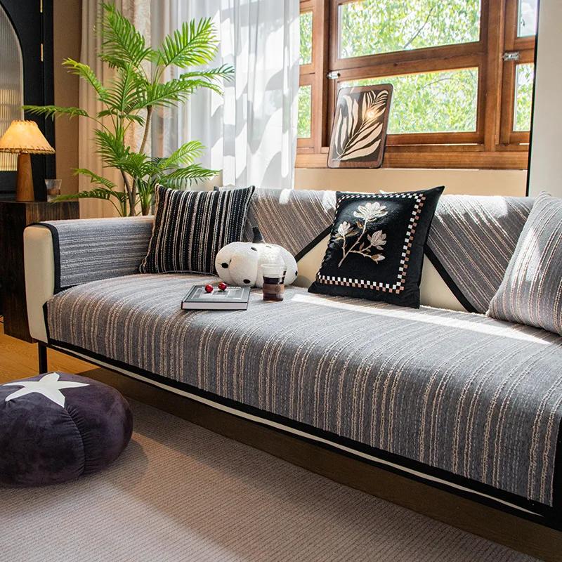 

Новая подушка для дивана Four Seasons Universal, нескользящая, устойчивая к пятнам, подушка Advanced Sense, чехол для дивана из шенилла, полотенце 70x70