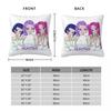KPop Demon Hunters Huntrix Pillowcase Printed Fabric Cushion Cover Decoration Throw Pillow Case Cover Home Drop Shipping 40*40cm