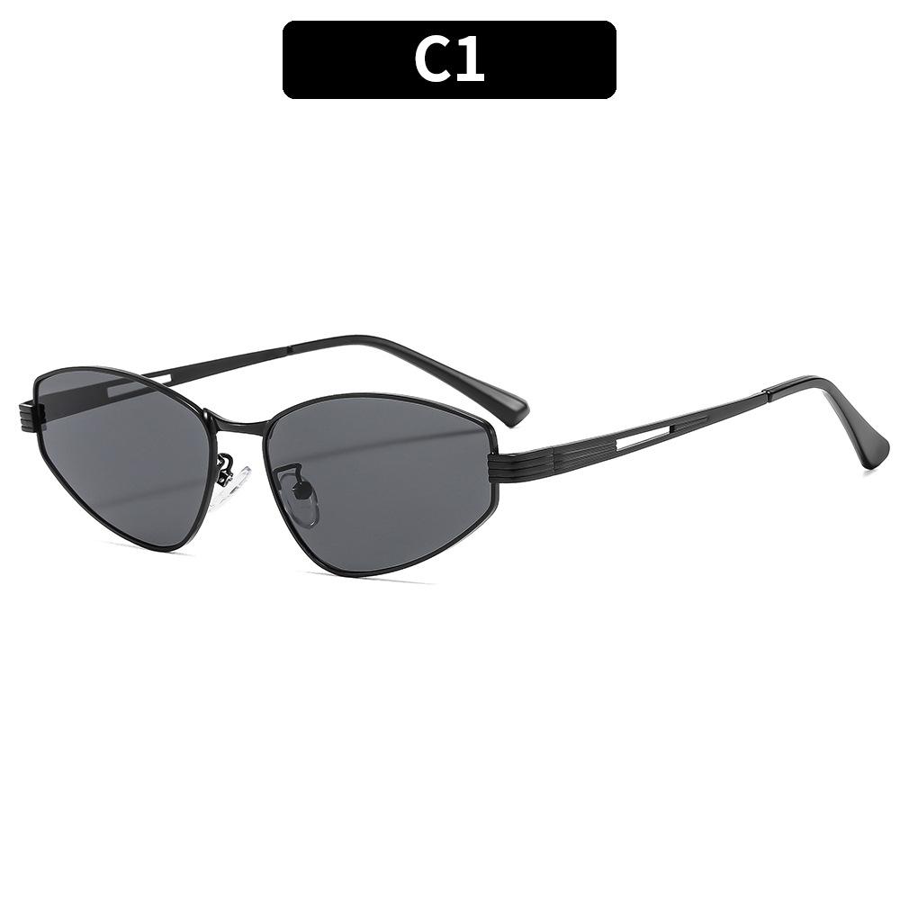 Women's sunglasses, metal cat eye sunglasses, men's and women's fashion sunglasses.