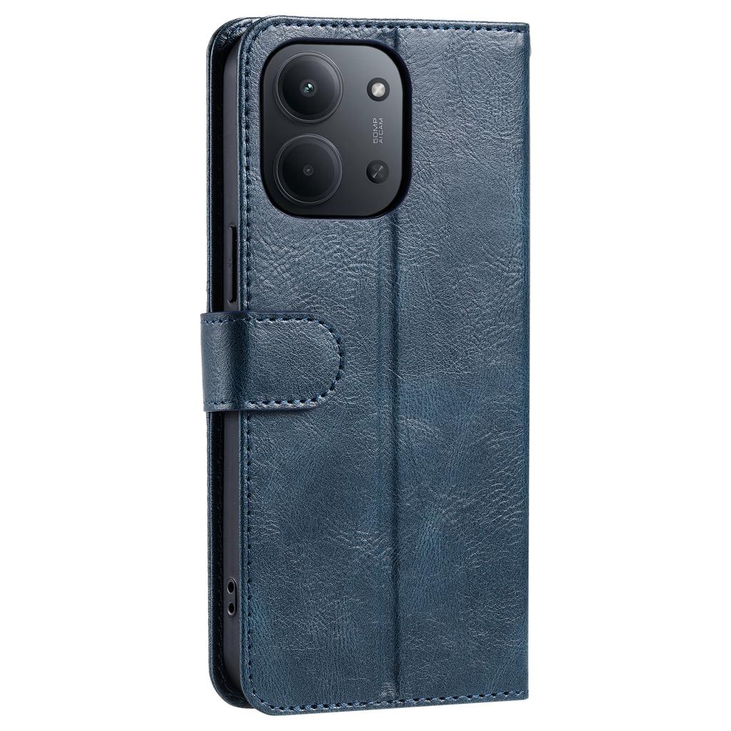 Für Xiaomi Redmi 15C 4G (EU) (173 mm) Hülle 6 Kartenfächer PU-Leder Sturzsichere Handyhülle mit Handschlaufe