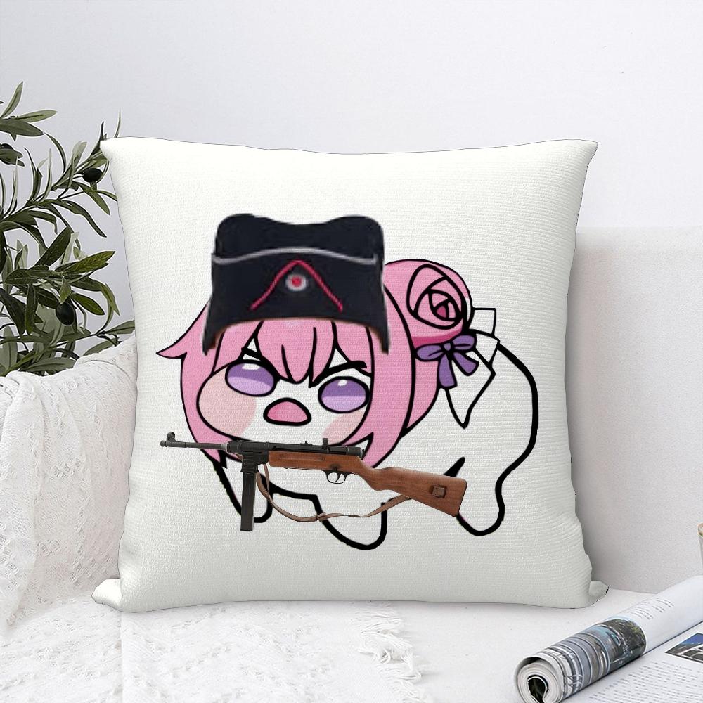 N-Nikke DORO Doll Anime Pillow Case Sofa Decorative Home Double-sided Print Plush Square Throw Pillow Covers Cushion Decor Cover