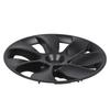 4PCS 19in Wheel Hub Cap Whirlwind Style Sporty Wheel Rim Cover Replacement For Tesla Model Y 2020 To 2023 Matte Black