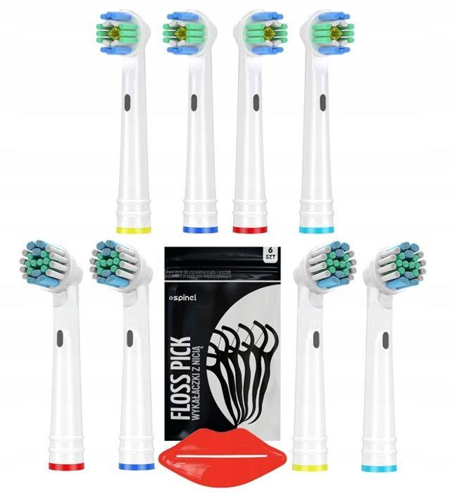 Replacement Brush Heads - Oral B - Precision Whitening - Compatible with Rotary Electric Toothbrushes - 8 Pieces