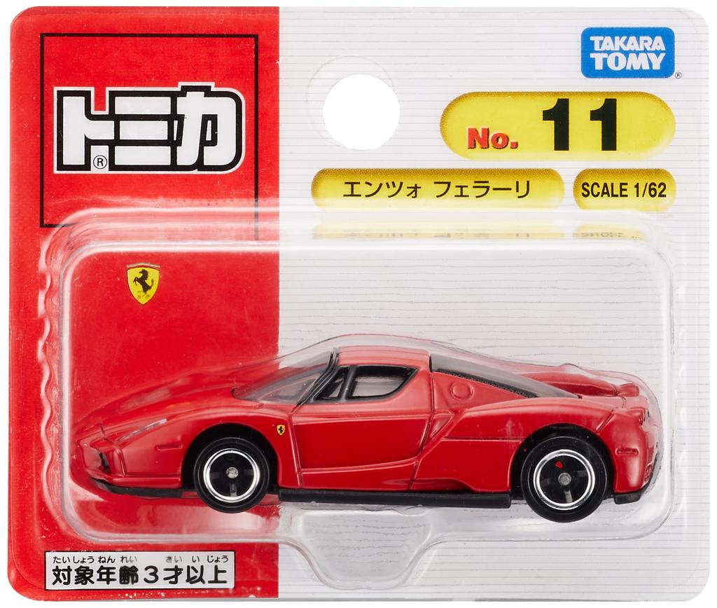 Takara Tomy Tomica 11 Enzo Ferrari Miniature Car Toy for Ages 3 and Up No. (Blister Packaging)