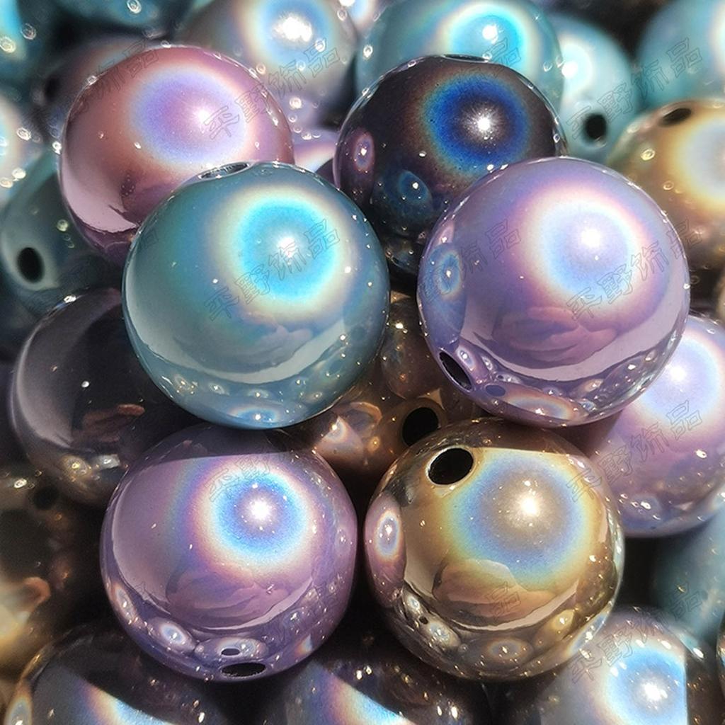 Reflective Round Beads Versatile Bead for DIY Projects and Home Decorations