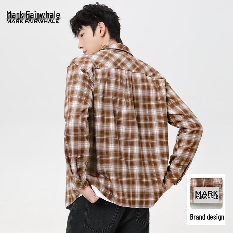Mark Fairwhale Men s Flannel Plaid Casual Shirt XL