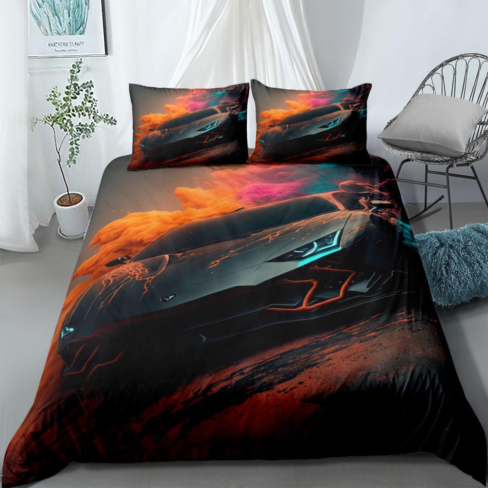 Trendy Soft Single Double Queen Twin Full King Puzzle Cube UK US Size Pkm Bed Polyester Quilt