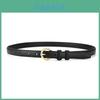Women Leather Belt Casual Fashion Cowhide Slim Waist Belt For Outdoor Wear