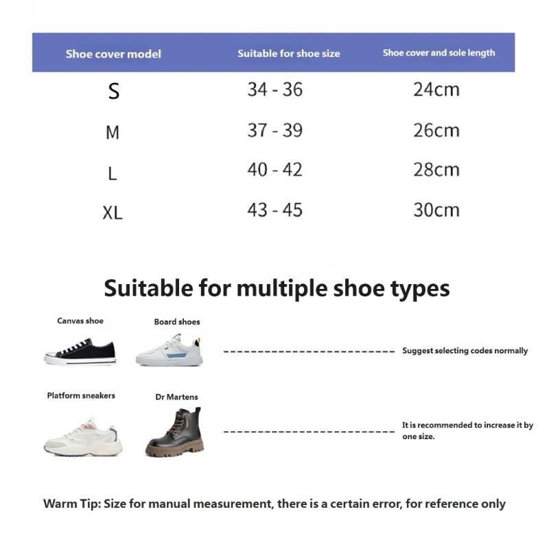 Adjustable Buckle Closure Waterproof Rain Shoe Covers Slip Resistant Design for Outdoor Activity and Daily Commute