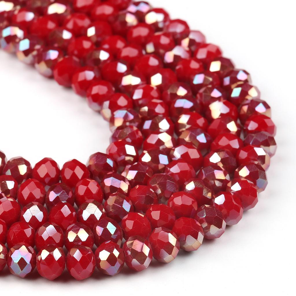 3 4 6 8mm Facettierte Rondelle Kristallglasperlen Österreich Kristall Abstandshalter Lose Perlen Für Schmuckherstellung DIY Armband Anhänger Zubehör