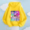 Korean KPop Devil Hunter Cartoon Girl Hooded Sweatshirt Warm Children's Wave Fashion Casual Top Casual Girls' Clothing