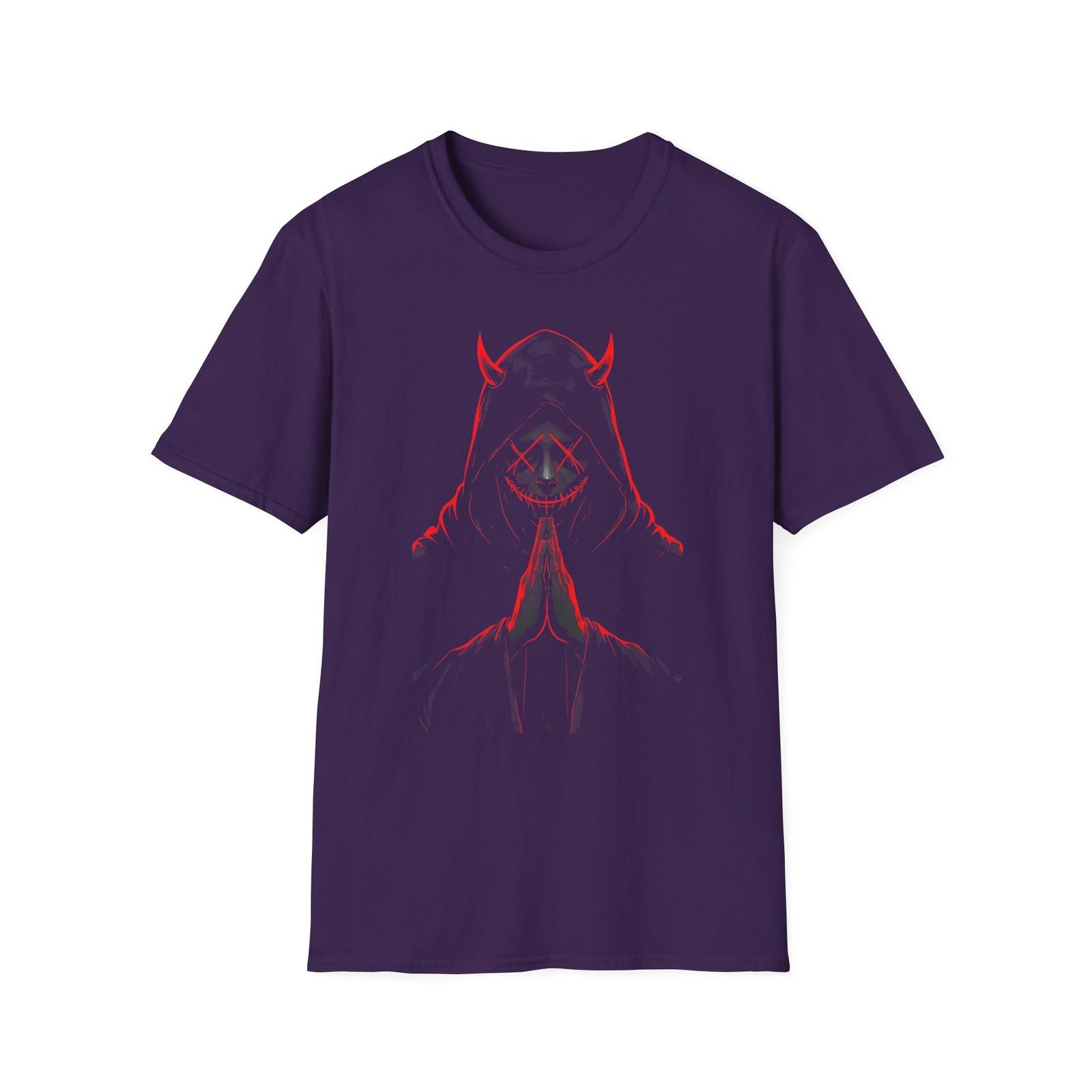 Hooded Grim Reaper Design, Gothic Unisex T-Shirt, Halloween Tee, Birthday Gift S разноцветный